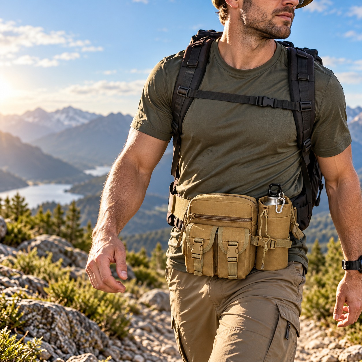 Multifunctional Tactical Fanny - Hiking Backpack Waterproof ulasan dan harga